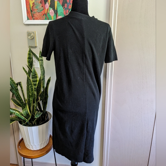 Zara Trafaluc Black Ribbed Sweater Dress Women's Size Small - Picture 4 of 6
